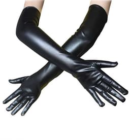 Latex Wetlook Handschoenen - Lange Uitvoering - BDSM - 54CM - One Size — thumbnail 1