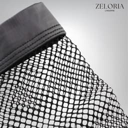 Zeloria Heren Boxer Open Design – Netstof & Wetlook – Verleidelijke Heren Lingerie – Zwart – S — thumbnail 3