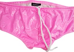 BamBella ® - Boxer short Maat L/XL Datex roze (Latex en stof SM kleding BDSM erotische heren kleding ondergoed lingerie onderbroek zwart — thumbnail 2