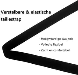 DOWO® - Chastity Cage Waist Strap - Kuisheids Riem - Belt voor Peniskooi - Zwart — thumbnail 11