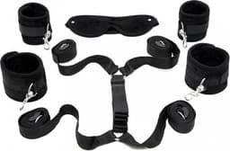 Rimba - Soft Bondage - Bed Bondage Boeienset - Zwart — thumbnail 3