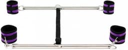 Rimba - Dubbele Spreader Bar Met Zachte Boeien - Paars/Zwart — thumbnail 5