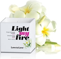 Light My Fire - Luscious Massagekaars - Gardenia — thumbnail 1