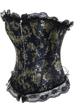 Romantisch klassiek korset met vetersluiting | Maat 46 | Plus Size Lingerie — thumbnail 3