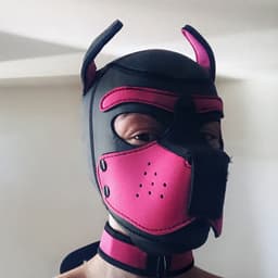 Banoch - Lindo Perrito Rosa Neoprene - honden masker puppy play roze neopreen — thumbnail 3