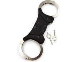 Mister B Cuffs Double Lock Rigid Steel Politiehandboeien