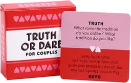 Waarheid of Durven voor Koppels - Truth or Dare for Couples - Intiem kaartspel - Liefdesspel voor koppels - Romantisch kaartspel - Spel voor Koppels - A2.5 — thumbnail 1