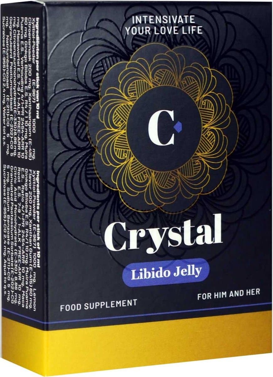 Crystal - Libido Jelly - Lustopwekker - 5 sachets — afbeelding 1