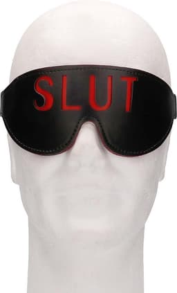 Ouch! Blindfold - SLUT - Black — thumbnail 1