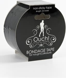 Ouch! – Bondage BDSM Tape voor Beginners en Gevorderden 20 Meter – Zwart — thumbnail 5