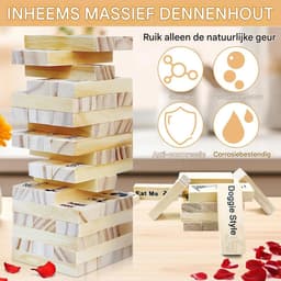 Vitdipy - Koppel Spel - 48 Stuks - Jenga voor Volwassenen - Romantisch - Erotiek - Intiem en Speels - Sex Game — thumbnail 3
