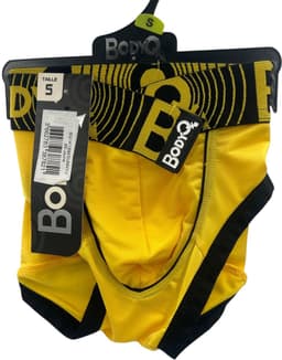 BodyQ Sexy Heren Boxershort – Geel & Zwart – Erotische Herenlingerie – Maat M — thumbnail 2