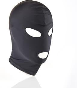 Banoch - Mask/3 hole Black - Spandex Masker - BDSM - Zwart — thumbnail 8