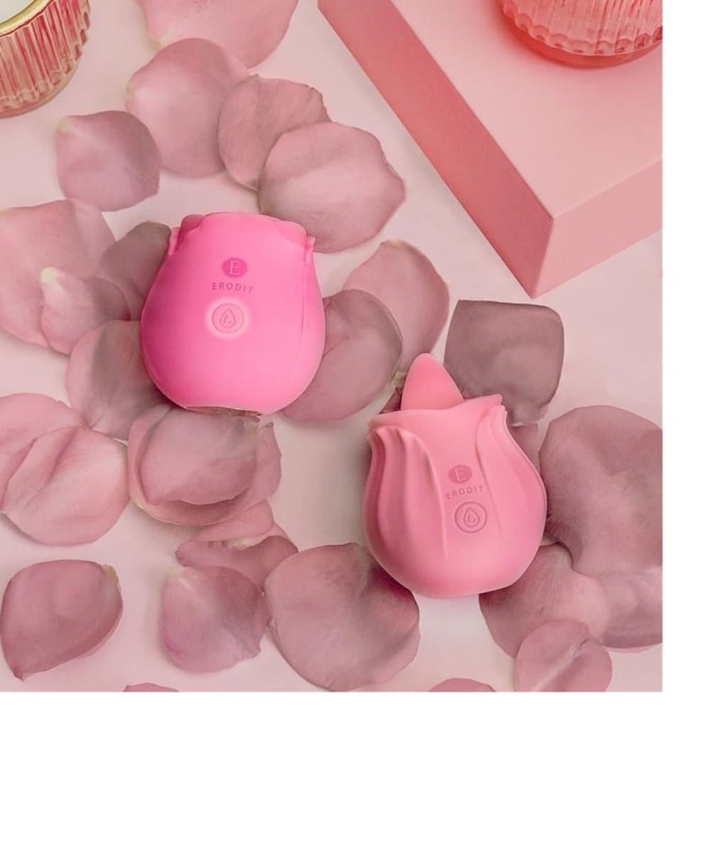 Erodit® Oral Pleasure cadeau geschenkset- 2 Vibrators voor vrouwen - Zuig vibrators voor vrouwen- Tong vibrator- Lik vibrator voor clitoris- verschillende modes– Cadeau voor Vrouw - Erotiek- Seksspeeltjes voor vrouwen — afbeelding 1