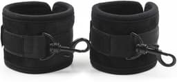 Banoch Cuffs & Blindfold | Zachte BDSM Handboeien met Klittenband | Zwart | Comfortabel & Verstelbaar | Inclusief oogmasker | bondage — thumbnail 13