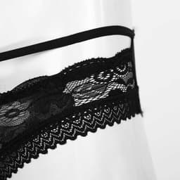 Open Sexy Heren Slip - Lingerie voor Mannen - Onderbroek - Ondergoed - Zwart — thumbnail 3