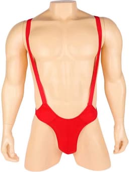Erotische mankini lingerie - Heren bodysuit - Club kleding - Jarretel - Jockstrap - Backless - Sexy — thumbnail 3