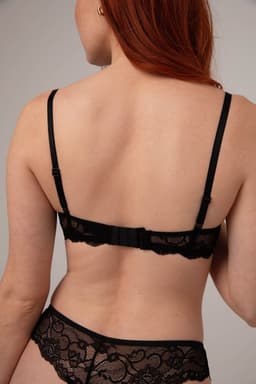 Christine le Duc - Kanten Kwart Cups BH Marzia - Lingerie Erotisch - Zwart — thumbnail 4