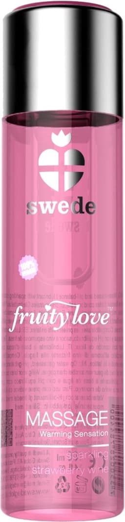 Swede - Fruity Love Massage Aardbeienwijn 120 ml — thumbnail 4