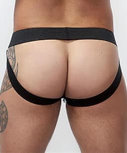 Mister b neoprene jockstrap black blue s — thumbnail 2