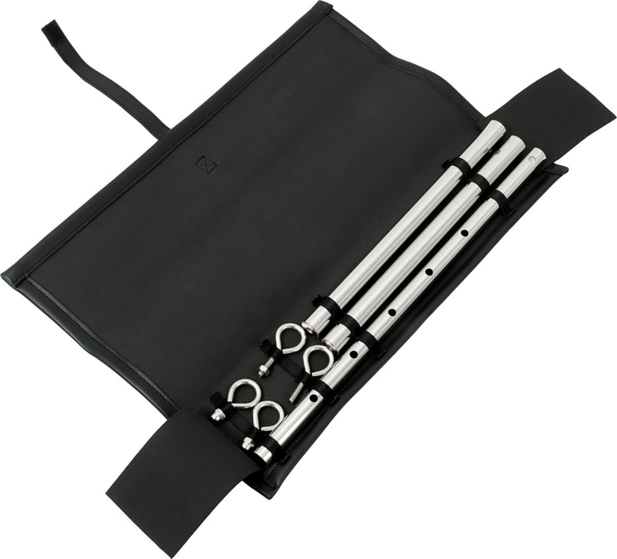 Banoch | Spreidstang verstelbaar + hoes | 50 cm - 80 cm zilver | spreader bar bondage — afbeelding 1
