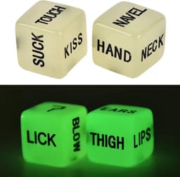 Sex dobbelstenen - 3 stuks - Glow in the dark dobbelstenen - sex standjes dobbelsteen - Sexspel - Vrijgezellenfeest — thumbnail 3