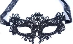 Power Escorts - Venetiaans Masker - Love Mask - Fetish Power - Kinky Mask - Zwart - 61-00023 - stijlvolle verpakking - voor stoute Spelletjes — thumbnail 1