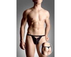 SoftLine Collection - Sexy heren string met rits aan de voorkant zwart S t/m L