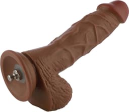 Dildo EZfunLok voor Auxfun Plus Seksmachine Bruin 21 cm — thumbnail 6
