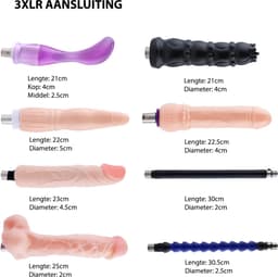 Auxfun® Basic Sexmachine Pakket Dimitri Met Dildo’s en verlengstukken — thumbnail 6