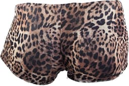 BamBella ® - Boxer short - Maat S/M - Panterprint - Bruin Dun kant gaas stof Ondergoed — thumbnail 5