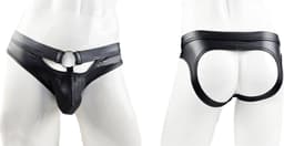 BamBella ® Slip Onderbroek - Maat XL - MAT glans - Zwart BDSM kleding erotische heren kleding — thumbnail 5