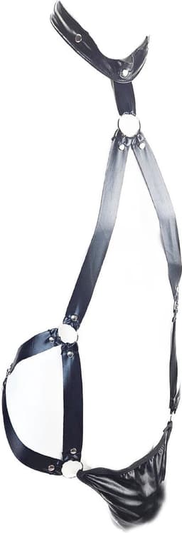 BNDGx® - Sexy Erotische bondage -XL/XXL - onderbroek onesize Heren body Zwart mannen lingerie — thumbnail 2