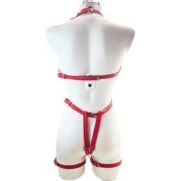 BNDGx® - Bondage tuig pak Harnas vrouw riem - Erotische sex Body Nep Leer - Verstelbaar - — thumbnail 5