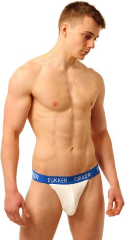 Jockstrap Fukker Blauw-Wit maat M — thumbnail 3