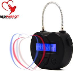 Lederen kuisheidskooi met tijdslot - Harnas - BDSM - One size - Ondergoed - Kooi — thumbnail 6