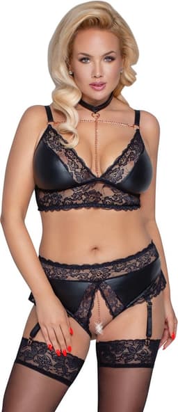 Curvy Bondage Beha Lingerie Set — thumbnail 1