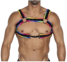 Cut4Men - Fetish Harnas - Tuigje - Neo - Zwart/Multicolour — thumbnail 8