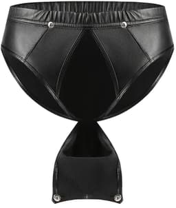 Slip-Heren-Sexy-Zwart-Goedkoop-Erotisch-Kwaliteit-Opwindend-Opvallend-Katoen-Latex-Drukkers — thumbnail 3