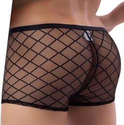 LekkerStout Boxershorts - Doorschijnend - Zwart - Sexy Herenondergoed | L | ( LS149 ) — thumbnail 4