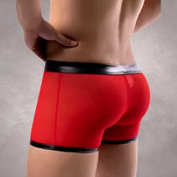 LekkerStout 2-Pack BDSM Boxershorts - Open Kruis - Zwart/Rood - Sexy Herenlingerie | XL | LS266 — thumbnail 7