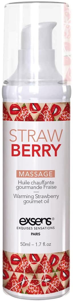 Verwarmende Massage Olie Met Smaak - Aardbei — thumbnail 4