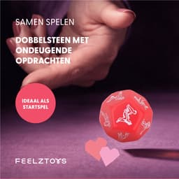 Erotische Geschenkset - Seksspeeltje - Koppels - Erotiek - Masturbator Sleeve - Oogmasker - Vinger Vibrator - Dobbelstenen - Handboeien - Vibrerende Kegelballen - Unisex - Roze - FeelzToys - You & Me — thumbnail 7