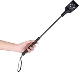 BDSM Tikzweepje met Studs - Spanking Paddle 48 cm - Sex Toys voor Koppels - Erotische Zweep PU Leer — thumbnail 5