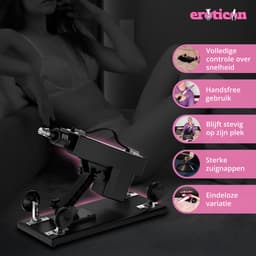 Compleet Khalifa Sex Machine Pakket met 8 Opzetstukken – Inclusief Dildo’s en Pocket Pussy – Seksmachine voor Mannen en Vrouwen – Neukmachine – Fuck machine – Discreet Verzonden — thumbnail 3