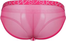 SUKREW Sheer Low-rise Brief Elect Pink - MAAT XL - Erotisch Heren Ondergoed - Slip voor Man - Sexy mannen Slip — thumbnail 2