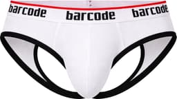 Barcode Berlin Maxime Backless Brief White - MAAT L - Erotisch Heren Ondergoed - Slip voor Man - Sexy mannen Slip — thumbnail 1