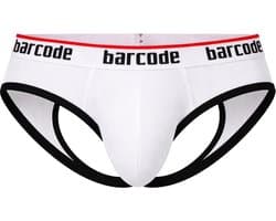 Barcode Berlin Maxime Backless Brief White - MAAT L - Erotisch Heren Ondergoed - Slip voor Man - Sexy mannen Slip