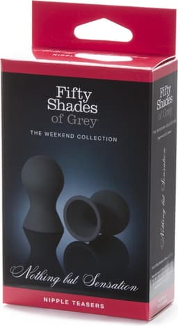 Fifty Shades Nipple Suckers - Siliconen Tepelzuigers - Zwart — thumbnail 7