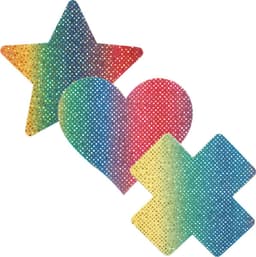 Banoch | Tepelstickers - trio rainbow - 3 x 2 — thumbnail 1